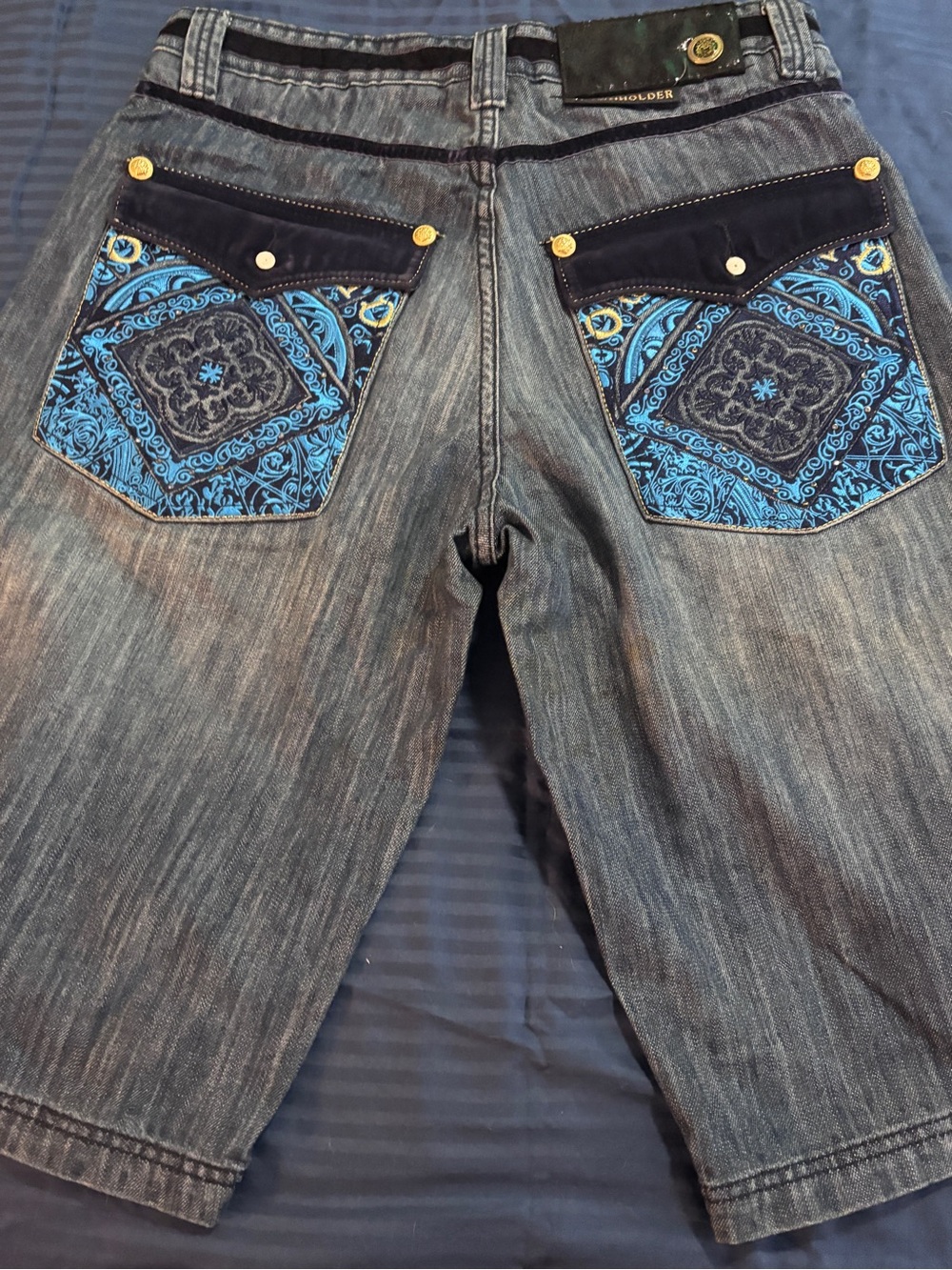 Crown Holder Men's Blue Denim Jean shorts size 34